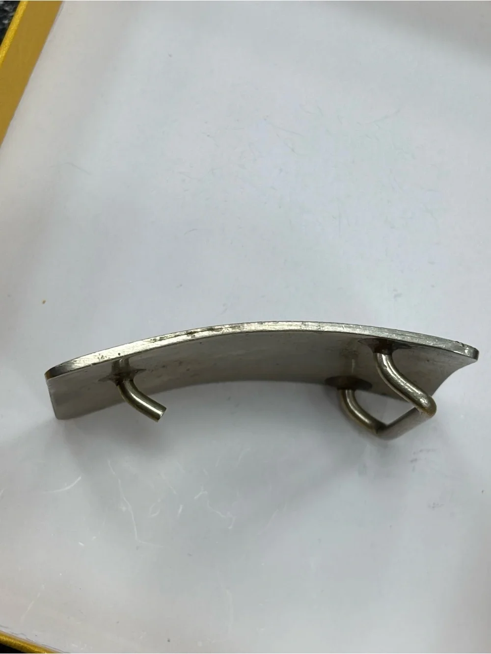Vintage Western German Silver Engraved Horse Head Belt Buckle Black Onyx